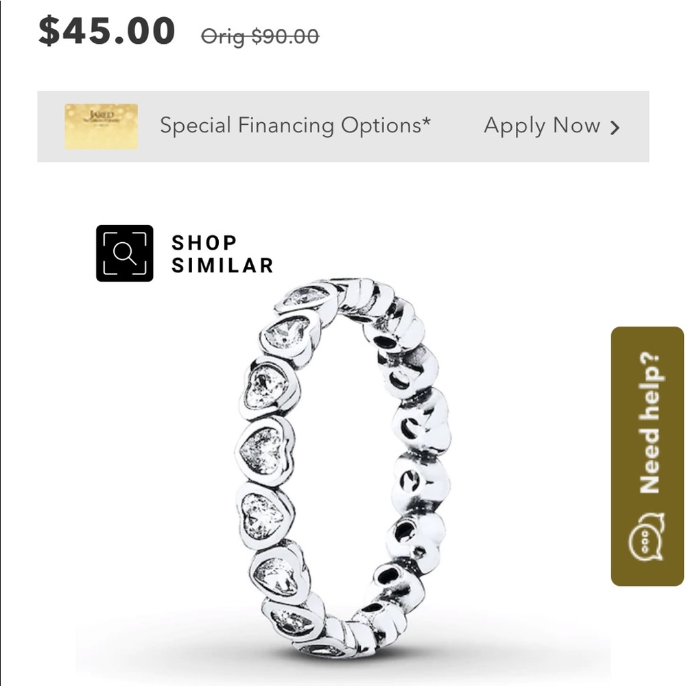 PANDORA Ring Forever More Sterling Silver